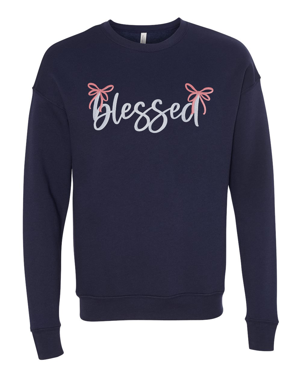 Blessed with Bows Embroidered Sweatshirt