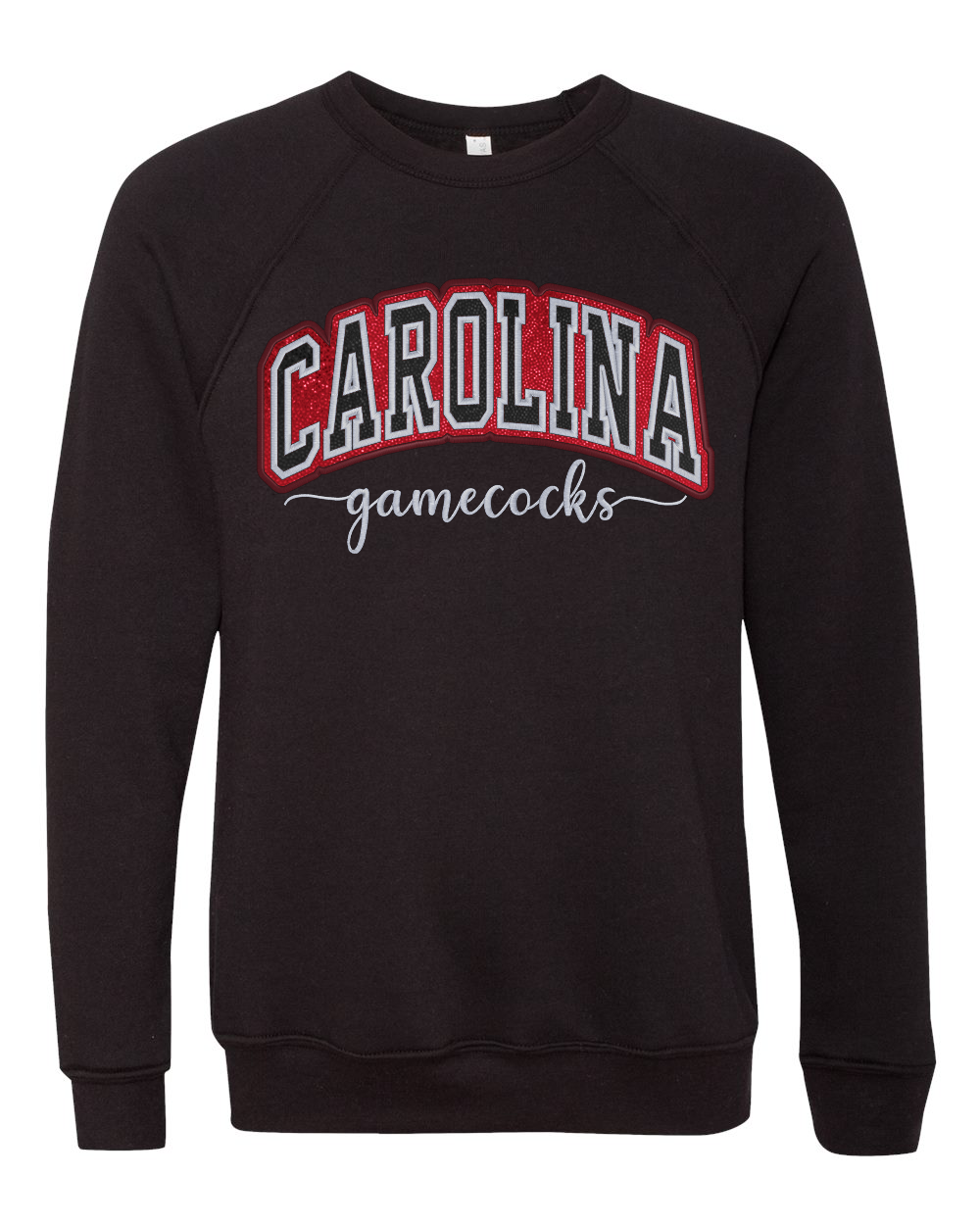 Carolina Gamecocks Double Embroidered Metallic Appliqué Sweatshirt