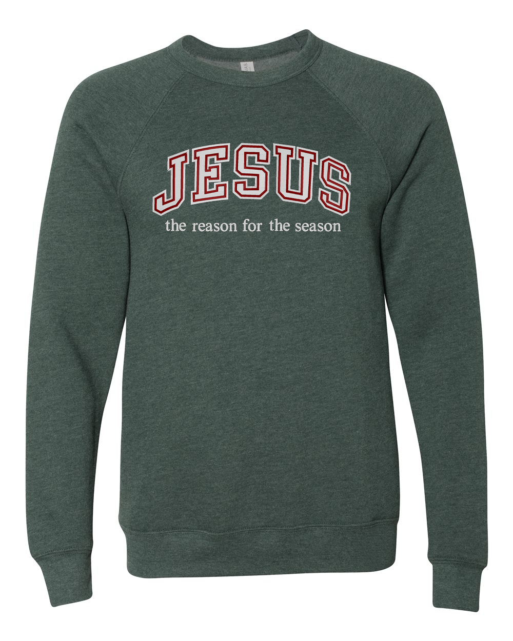 Jesus is the Reason Embroidered Sweatshirt