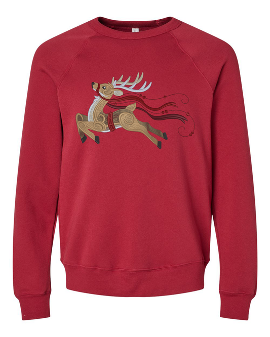 Baroque Reindeer Embroidered Sweatshirt