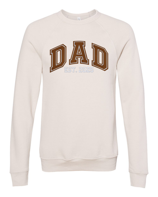 Dad Double Outline Customizable Embroidered Sweatshirt