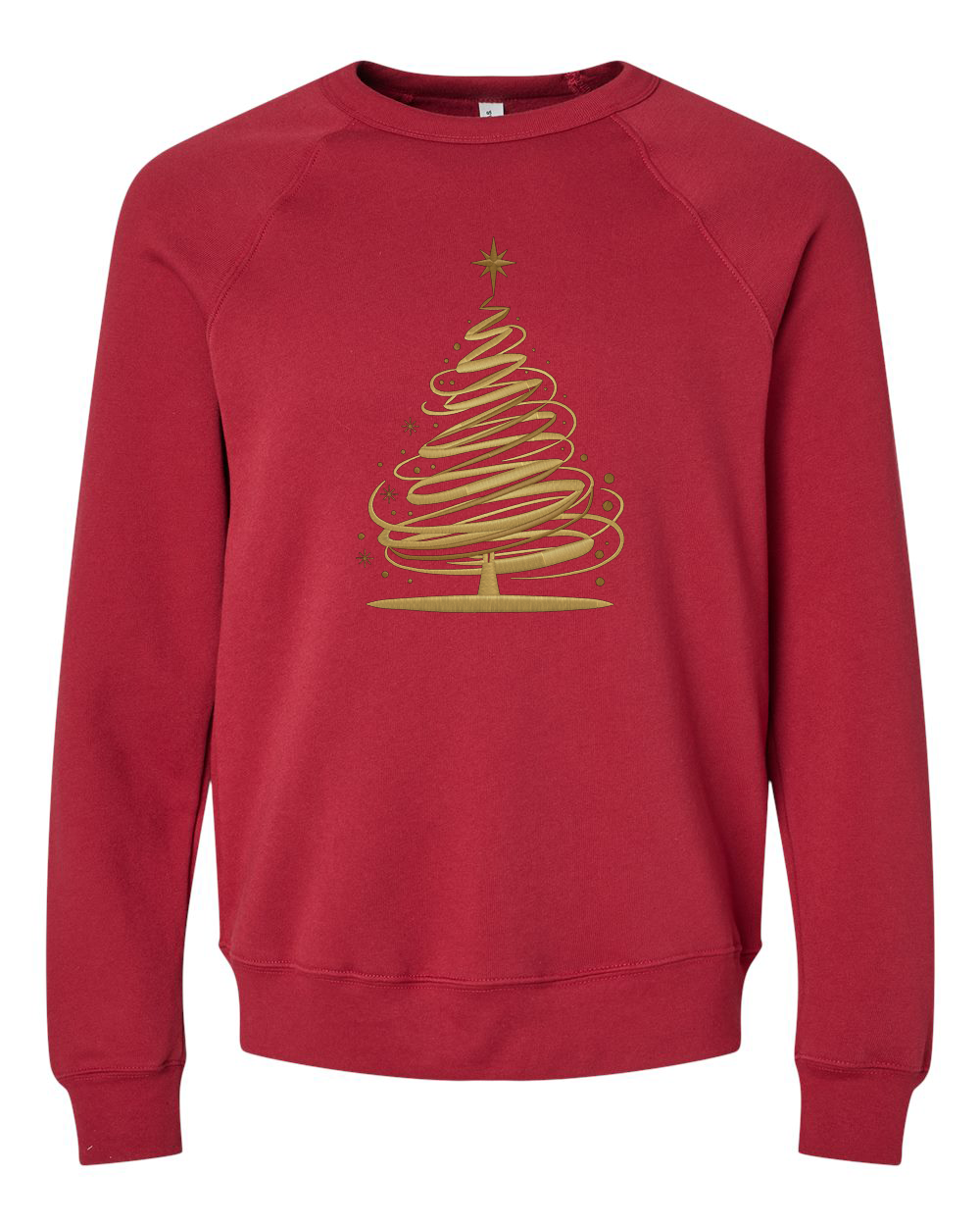 Ribbon Christmas Tree Embroidered Sweatshirt