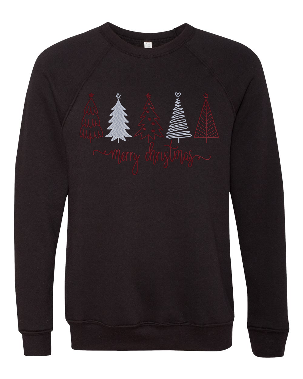 Five Trees Black Embroidered Sweatshirt