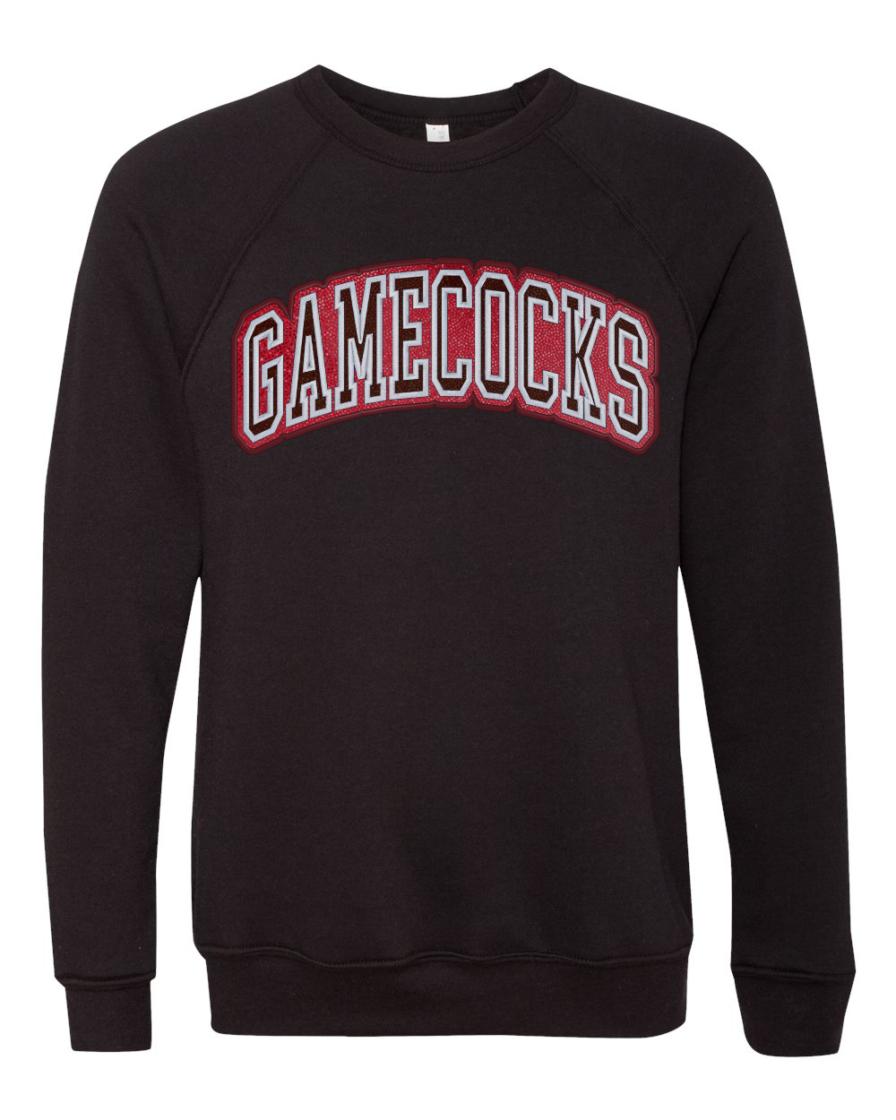Gamecocks Double Embroidered Metallic Appliqué Sweatshirt