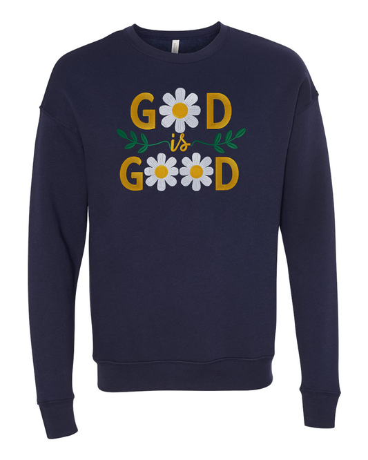 God is Good Embroidered Sweatshirt