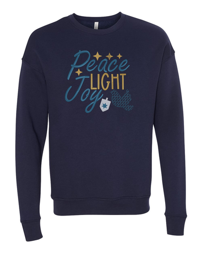 Peace, Light & Joy Embroidered Sweatshirt