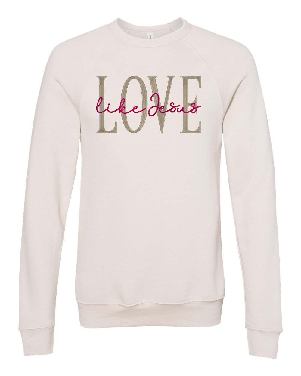 Love Like Jesus Embroidered Sweatshirt