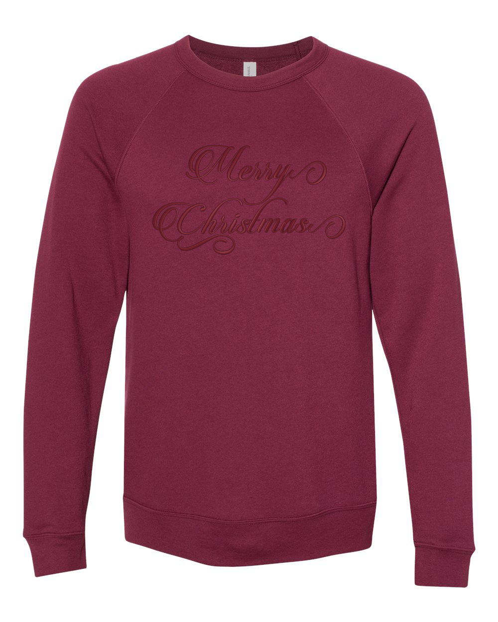 Merry Christmas Embroidered Sweatshirt