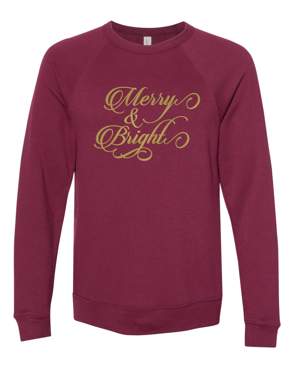 Merry & Bright Embroidered Sweatshirt
