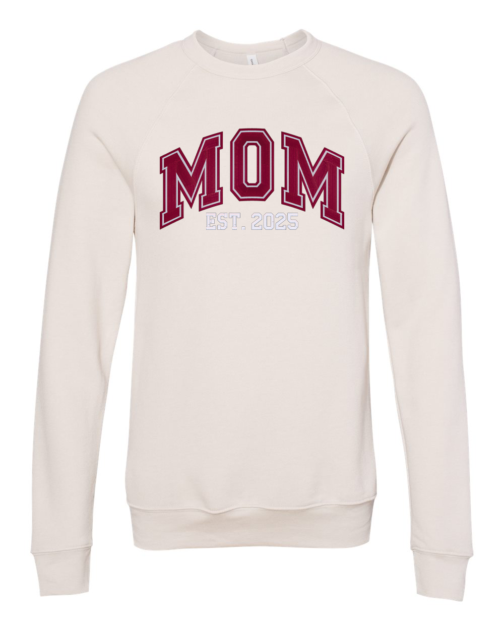 Mom Double Outline Customizable Embroidered Sweatshirt