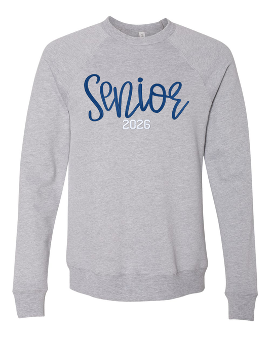 Senior Script Customizable Embroidered Sweatshirt