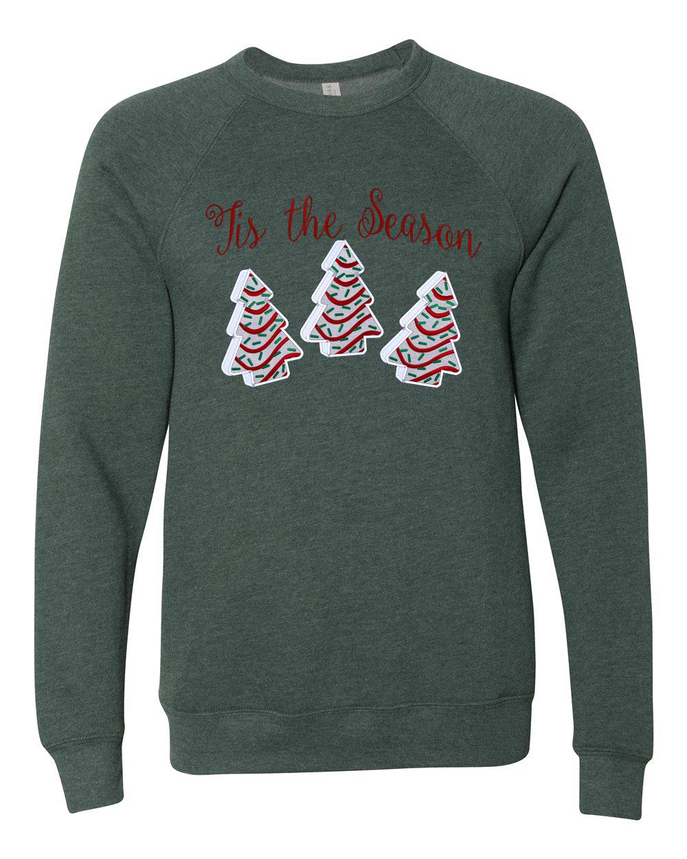 Tis The Season Embroidered Velvet Appliqué Sweatshirt